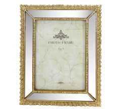 Zaros Κορνίζα Polyresin Χρυσή 13x18 Εκ. KO171