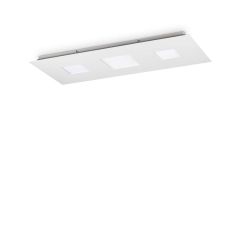 Ideal Lux Πλαφονιέρα Led Μεταλλική Λευκή 90 Εκ. 58W 4600 Lumen 3000K Relax Pl