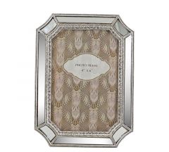 Zaros Κορνίζα Polyresin Ασημί 10x15 Εκ. KO176