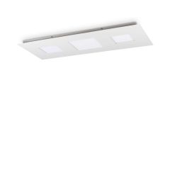 Ideal Lux Πλαφονιέρα Led Μεταλλική Λευκή 110 Εκ. 78W 5250 Lumen 3000K Relax Pl