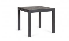 Bizzotto Cliv Επεκτεινόμενο Τραπέζι Εξωτερικού Χώρου Ανθρακί 80-160x80x75