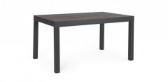 Bizzotto Cliv Επεκτεινόμενο Τραπέζι Εξωτερικού Χώρου Ανθρακί 135-270x90x75