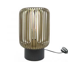 Zaros Επιτραπέζιο Φωτιστικο Milano Μεταλλικό Χρυσό 28x50 Εκ. LS226