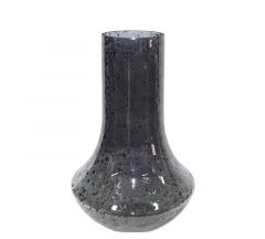 Zaros Βάζο Γυάλινο Αντικέ Φιμέ 24x40 Εκ. IN224