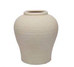 Zaros Βάζο Κεραμικό Εκρού 34x39,2 Εκ. CT444