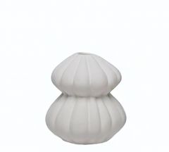Zaros Βάζο "Lotus" Κεραμικό Λευκό 15,3x16,7 Εκ. CT452