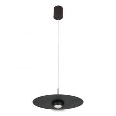 Zambelis Lights Φωτιστικό Οροφής Led Αλουμινίου Μαύρο Ø35 21W 3000K 2585 - Dimmable