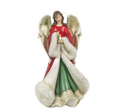 Zaros Χριστουγεννιάτικος Άγγελος Polyresin Πολύχρωμος 29,5 Εκ. TM409