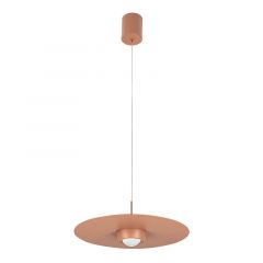 Zambelis Lights Φωτιστικό Οροφής Led Αλουμινίου Κεραμιδί Ø35 21W 3000K 2586 - Dimmable