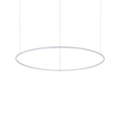 Ideal Lux Φωτιστικό Οροφής Led Μεταλλικό Λευκό Ø100,5 Hulahoop 258751