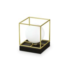 Ideal Lux Επιτραπέζιο Φωτιστικό Μεταλλικό Χρυσό 18,5x22 Εκ. Lingotto Tl1 Big