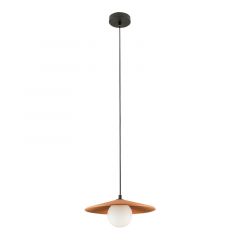 Zambelis Lights Φωτιστικό Οροφής Γυάλινο/Πήλινο Τερακότα Ø28,5 Εκ. 2598