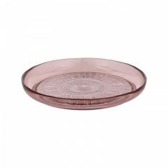 Bitz Πιάτο Φαγητού Γυάλινο Φ25 Εκ. - Kusintha Pink