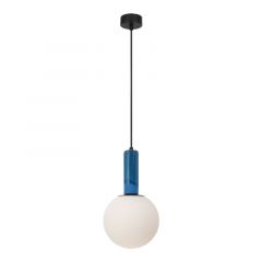 Zambelis Lights PORSA Φωτιστικό Οροφής Γυάλινο/Πορσελάνινο Μπλε Φ20 Εκ. 2602