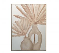 Zaros Πίνακας "Αρέκα" Mdf Μπεζ 76x100 Εκ. PI352