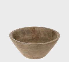 Zaros Μπωλ Ξύλινο Mango Καφέ Ø20x10 Εκ. HE416