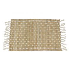 Zaros Σουπλά Με Κρόσσια Ψάθινο Natural 35x45 Εκ. KZ298