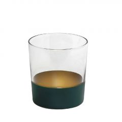 Espiel Alfa Ποτήρι Νερού Γυάλινο Πράσινο/Χρυσό 380 ml Κωδικός: RAB629K6