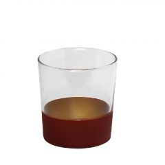 Espiel Alfa Ποτήρι Νερού Γυάλινο Κόκκινο/Χρυσό 380 ml Κωδικός: RAB635K6