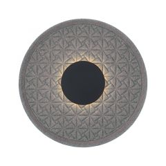 Zambelis Lights SONA Απλίκα Led 6W "Snow Pattern" Με Acoustic Panel Γκρι Ø35 Εκ. 2617