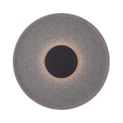 Zambelis Lights SONA Απλίκα Led 6W "Diamond Pattern" Με Acoustic Panel Γκρι Ø35 Εκ. 2618