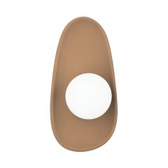Zambelis Lights PILO Επιτοίχιο Φωτιστικό Πήλινο/Γυάλινο Καφέ 25 Εκ. 2623