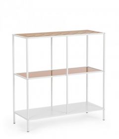 Bizzotto Haldor Κονσόλα Μεταλλική Λευκή 82x33x85