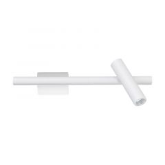 Zambelis Lights SENTA Απλίκα Led 6W 3000K Με Περιστρεφόμενο Σποτ Λευκή 35 Εκ. 2631