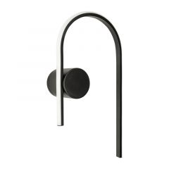 Zambelis Lights SILCO Απλίκα Τοίχου Led Μεταλλική Μαύρη 24,5x47 Εκ. 2637 - Dimmable