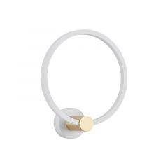 Zambelis Lights POLA Απλίκα Τοίχου Led Μεταλλική Λευκή 30x34 Εκ. 2639 - Dimmable