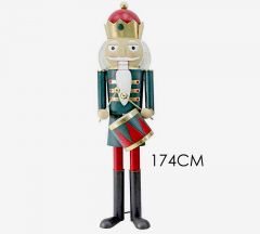 Zaros Καρυοθραύστης με τύμπανο πρασινο/κόκκινο,174cm HF160