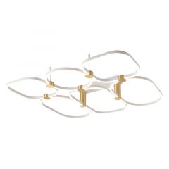 Zambelis Lights POLA Πλαφονιέρα Led Μεταλλική Λευκή 90,5x80,5 Εκ. 2646 - Dimmable