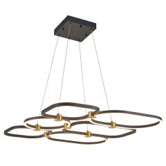 Zambelis Lights POLA Φωτιστικό Οροφής Led Μεταλλικό Μαύρο 90,5 Εκ. 2649 - Dimmable