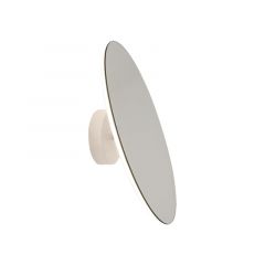 Zambelis Lights Καθρέπτης Τοίχου Με Φως Led Μεταλλικός Λευκός Ματ Φ30 Εκ. 2666