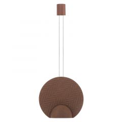 Zambelis Lights ECHO Φωτιστικό Οροφής Led Με Acoustic Panel Καφέ 40 Εκ. 2681 - Dimmable