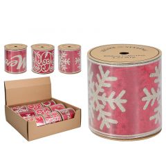 Zaros Κορδέλα βελούδο κόκκινο 3σχδ.,10X460cm YL183