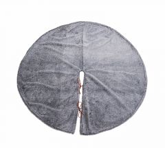 Zaros Ποδιά δένδρου από γουνα 2χρ., γκρι & καφέ 90cm XM948