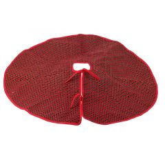 Zaros Χριστουγεννιάτικη καρώ ποδιά δένδρου Φ90cm XM949