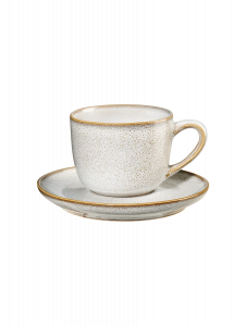 Asa Selection SAISONS Φλυτζάνι Espresso Με Πιατάκι Stoneware 90 ml - Sand