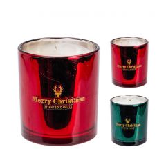 Zaros Αρωμ.κερί Merry Xmas σε γυάλα 9x10cm, 2 χρ. CA482