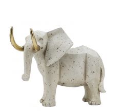 Zaros Διακοσμητικός ελέφαντας εκρού χρ.,27cm TM422