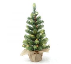 Zaros Έλατο (pe&pvc) 2 tone green 60cm & 30led WMX2T-60L