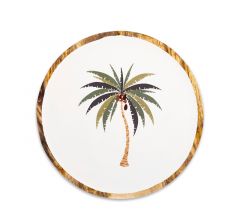 Zaros Πιατέλα "Φοίνικας" Ξύλινη Mango Φ30 Εκ. HE701