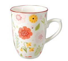 Zaros Κούπα 380ml σχ.flower,ακανόνιστο χείλος KZ377