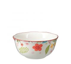 Zaros Μπολ 500ml σχ.flower,ακανόνιστο χείλος KZ378