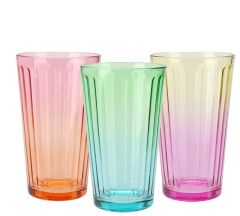 Zaros Ποτήρι νερού/χυμού πολύχρωμο 470ml KZ383