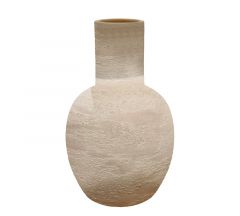 Zaros Βάζο "ROMY" Κεραμικό Εκρού Φ22x30 Εκ. DK154