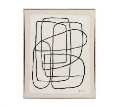 Zaros Πίνακας Σε Κορνίζα "Γραμμικό Σχέδιο" Μπεζ 60x80 Εκ. PI397