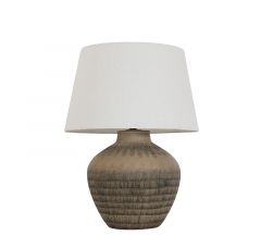 Zaros Επιτραπέζιο Φωτιστικό Κεραμικό Καφέ 38,5 Εκ. LS262