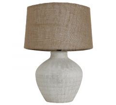 Zaros Επιτραπέζιο Φωτιστικό Κεραμικό Λευκό 55,5 Εκ. LS263